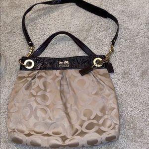 Coach Brown/Gold Crossbody Bag